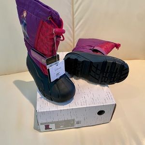 NWT Disney X Sorel Children’s Flurry Frozen Anna Snow Boots in Wild Iris